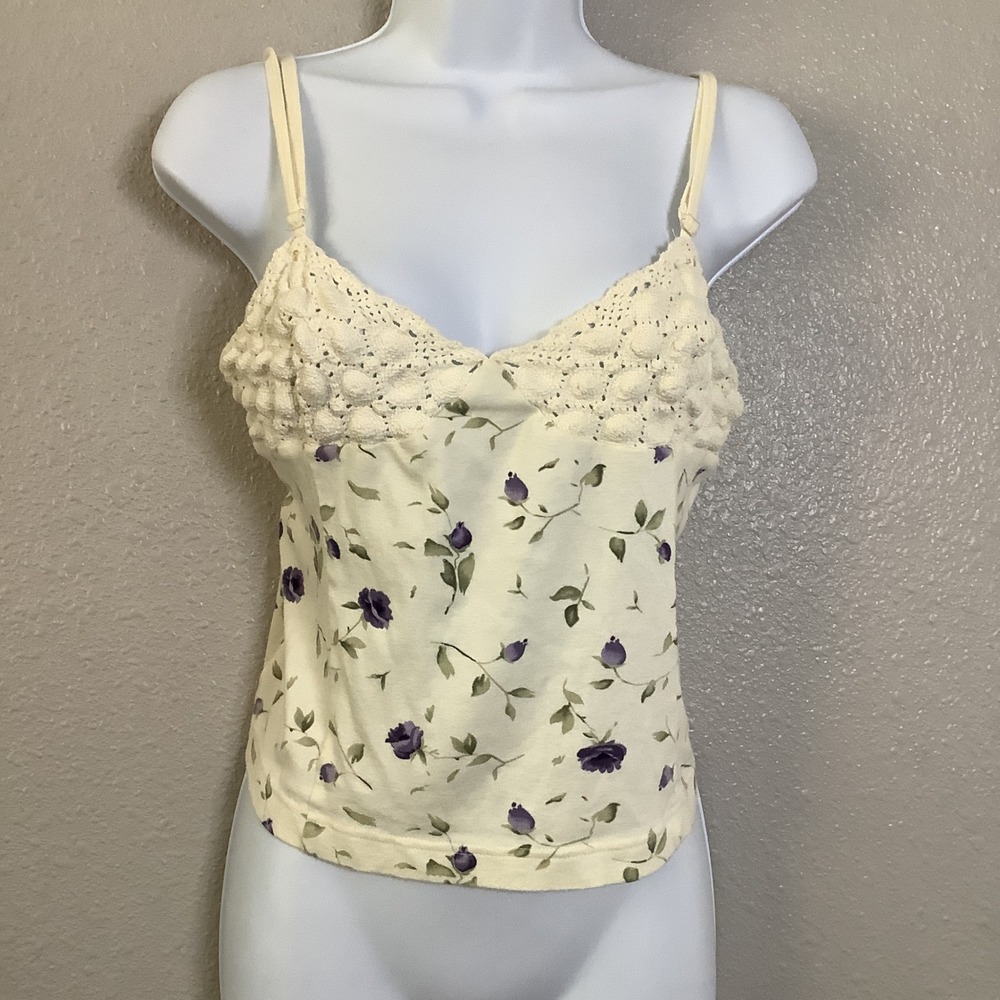 Victoria's Secret True Vintage Y2K 100% Cotton Cream Babydoll Camisole L Fairy